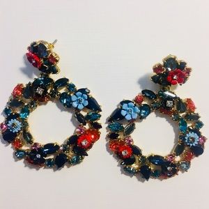 JCrew rhinestone statement earrings - NWT